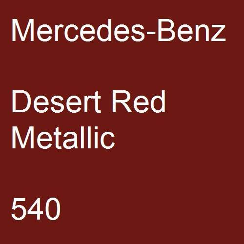 Mercedes-Benz, Desert Red Metallic, 540.